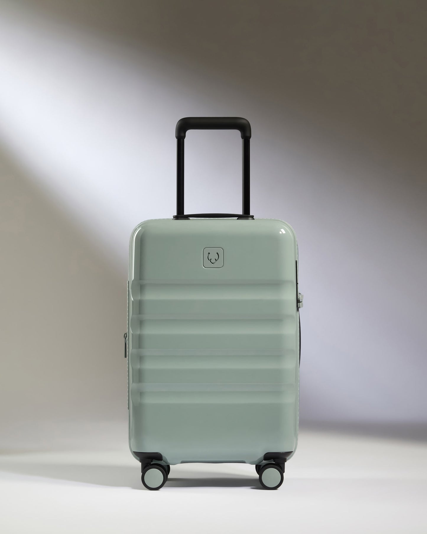 Expandable Carry-on Luggage in Mist Blue Gloss - Icon Stripe