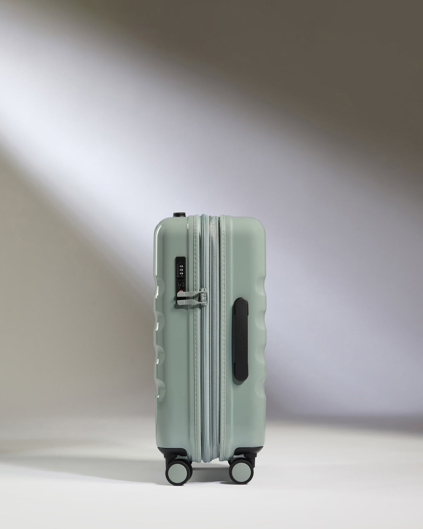 Expandable Carry-on Luggage in Mist Blue Gloss - Icon Stripe