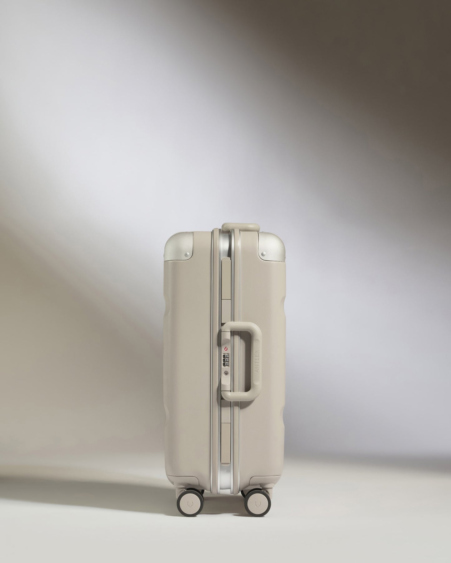 Carry-On Luggage in Sandstone - Heritage Stripe