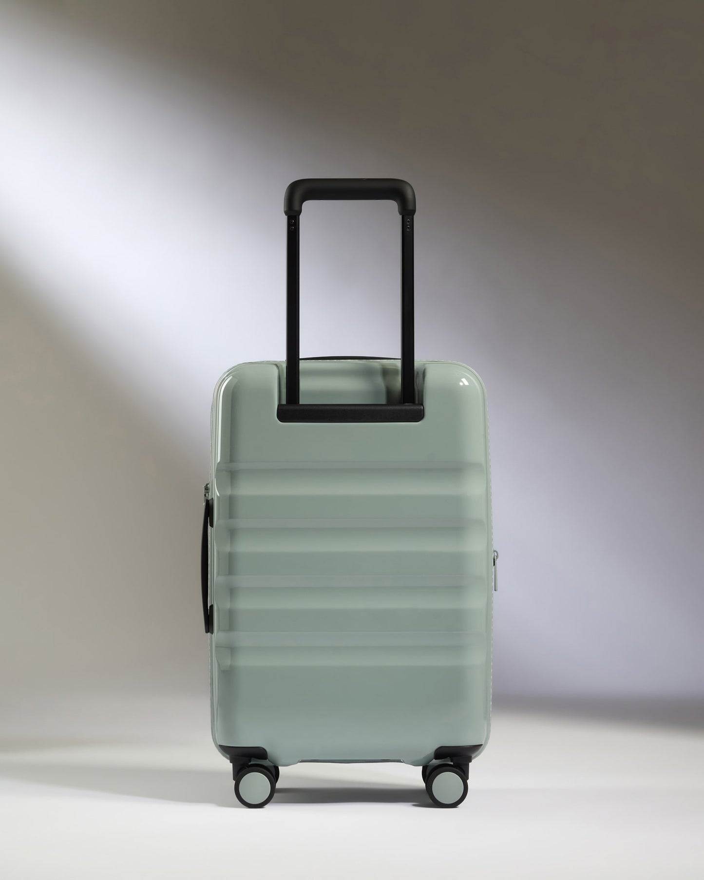 Expandable Carry-on Luggage in Mist Blue Gloss - Icon Stripe