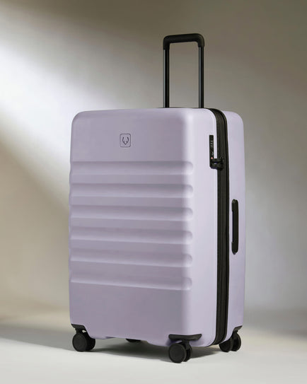 Large Luggage in Meadow Purple - Icon Stripe