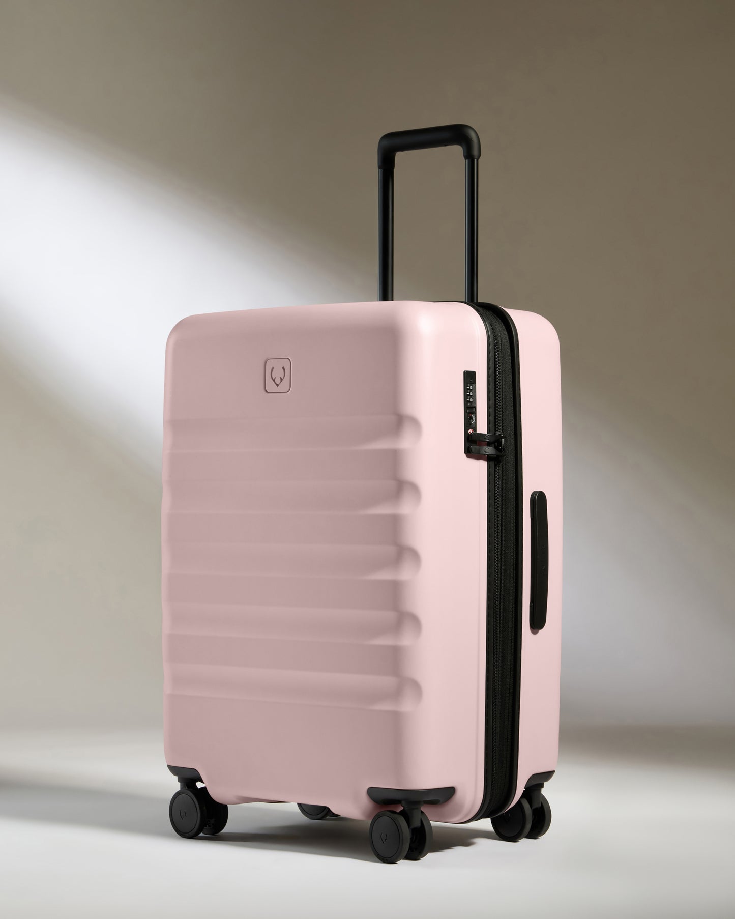 Icon Stripe Set with Biggest Carry-On in Moorland Pink