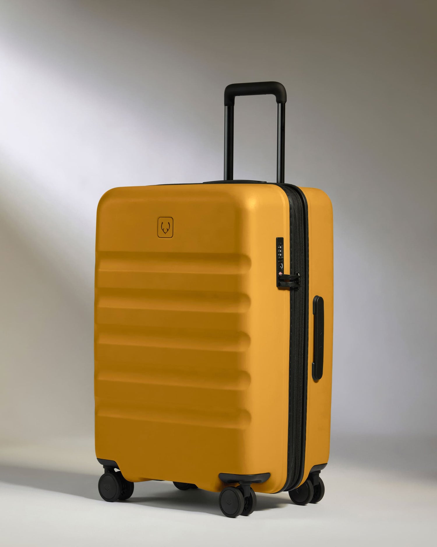 Medium Luggage in Mustard Yellow - Icon Stripe