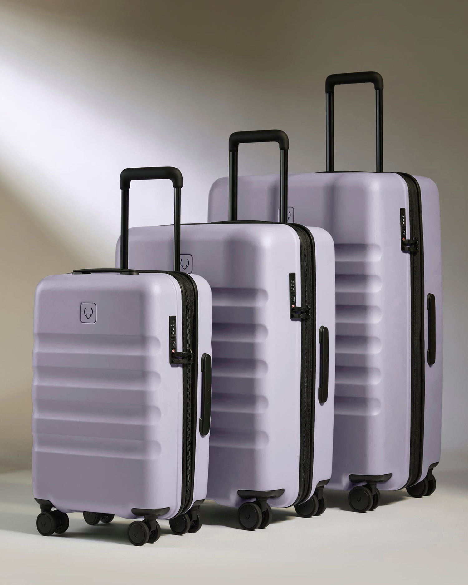 Expandable Carry-on Luggage Set in Meadow Purple - Icon Stripe