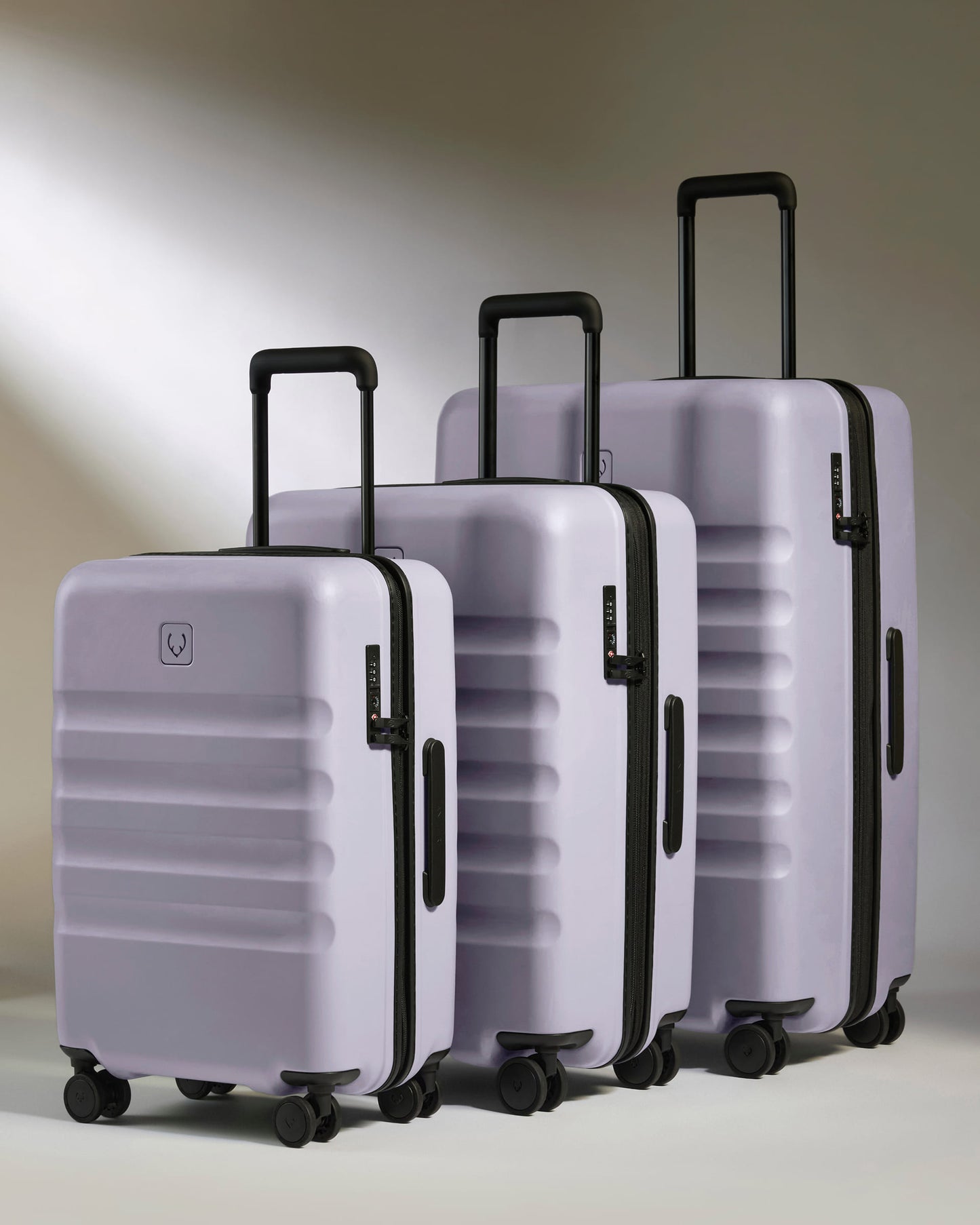 Large Carry-on Luggage Set in Meadow Purple - Icon Stripe