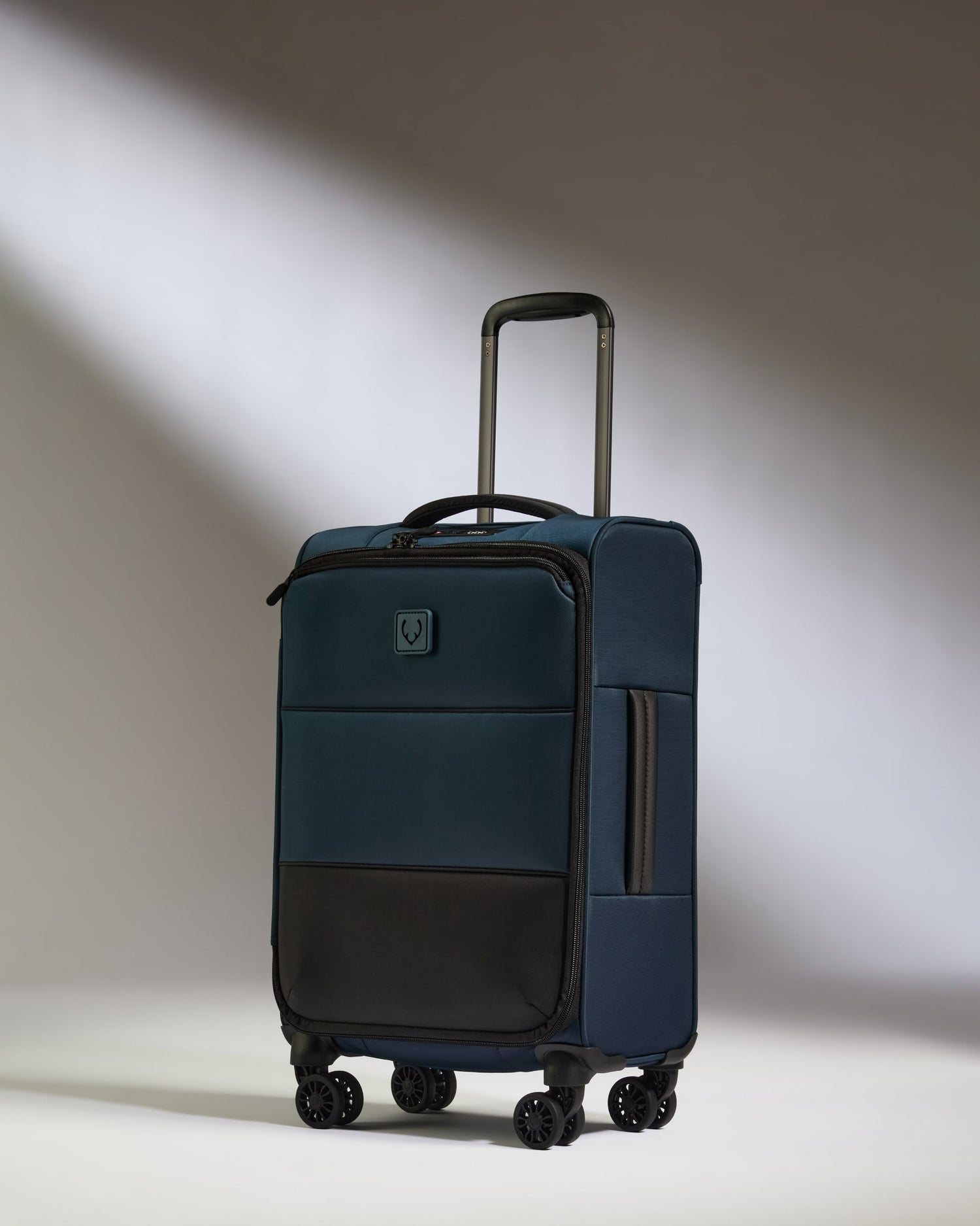 Lightest Expandable Carry-on Luggage in Indigo Blue - Soft Stripe 2.0