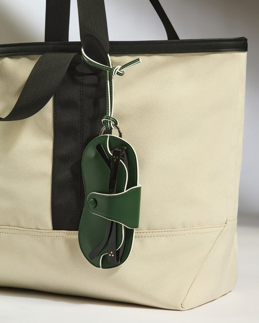 Leather Sunglasses Case in Antler Green - Summer Capsule