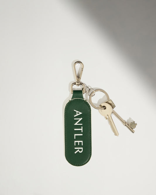 Leather Keyring in Antler Green - Summer Capsule