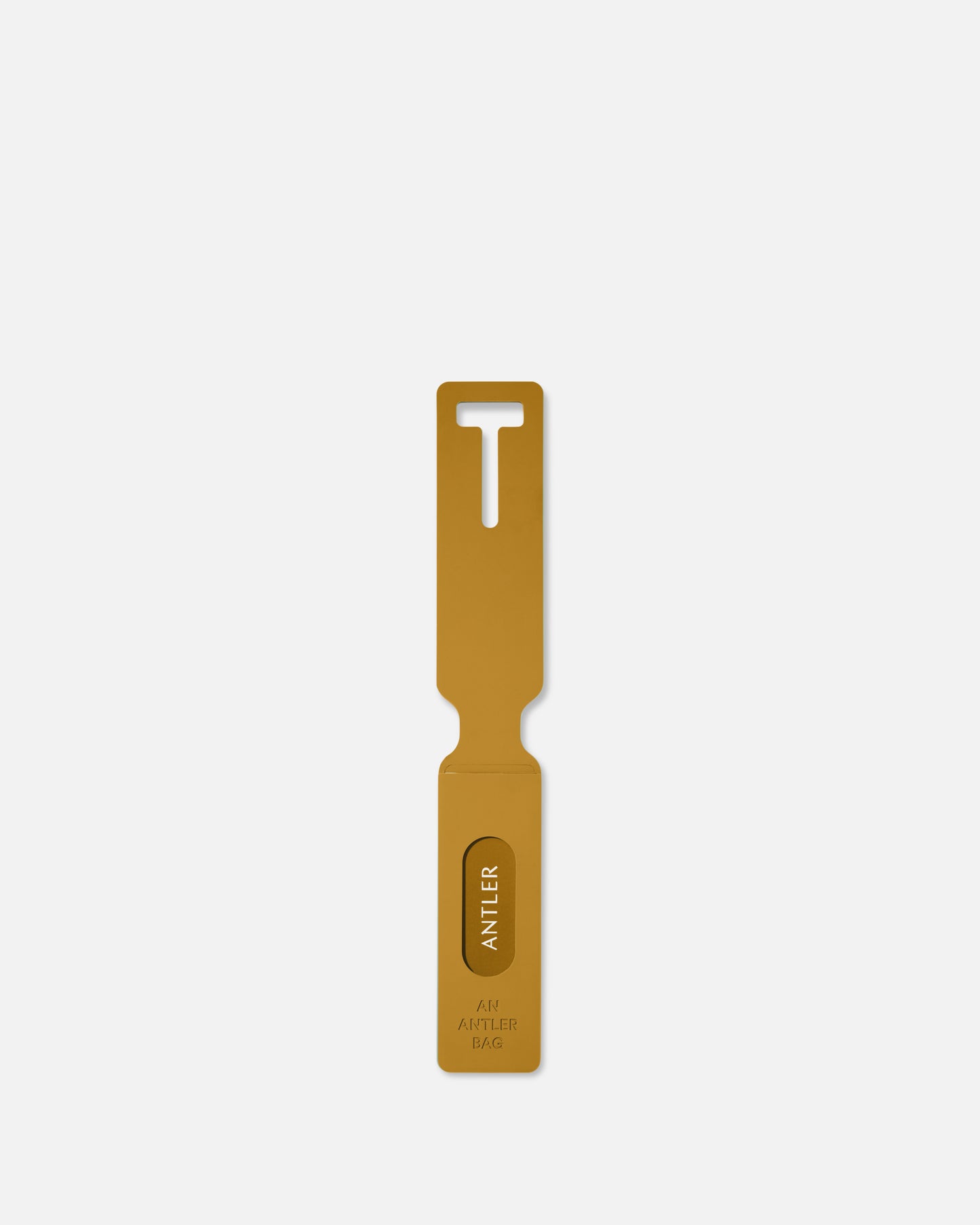 Luggage Tag in Mustard Yellow