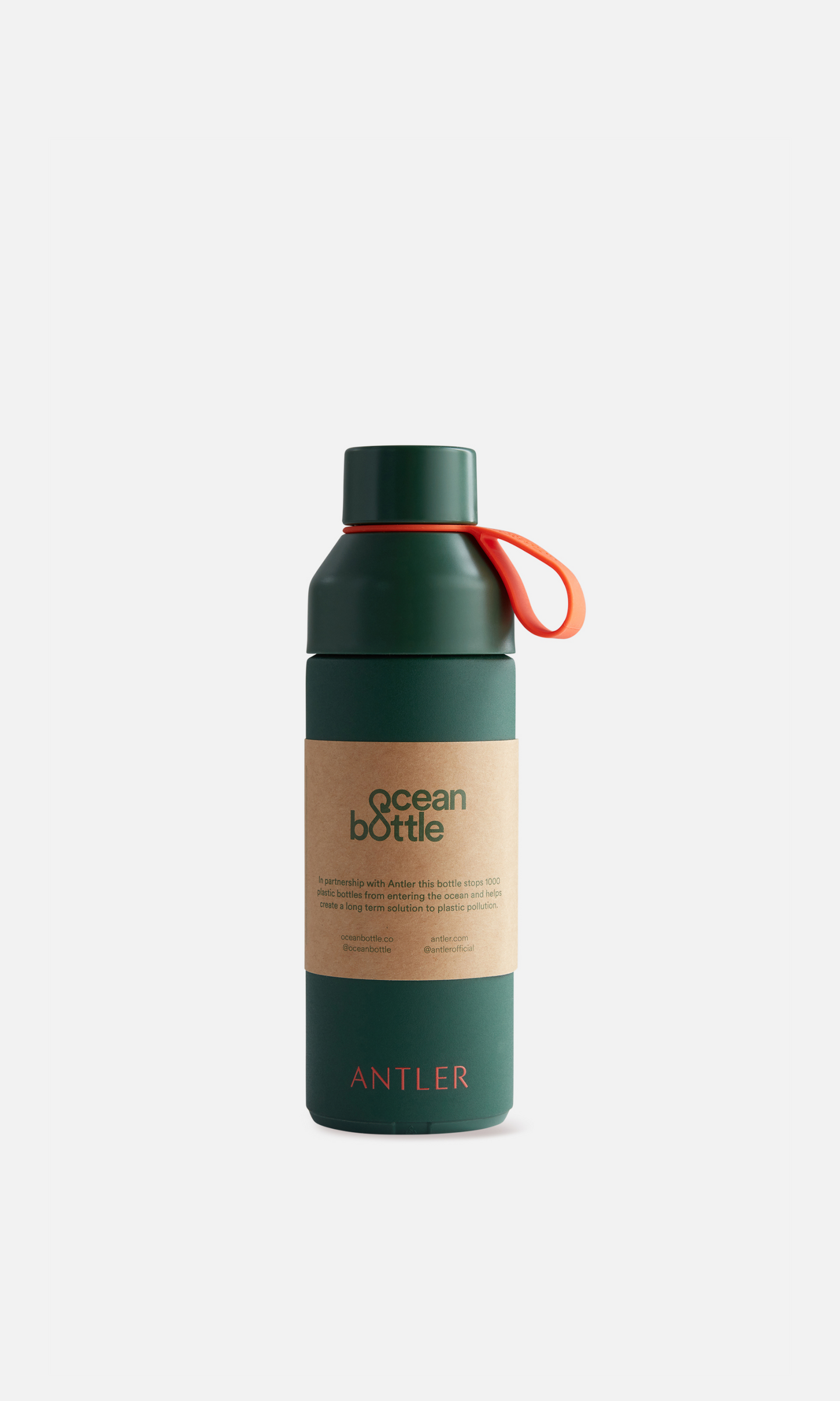 Ocean Bottle x Antler Woodland Green (500ml)