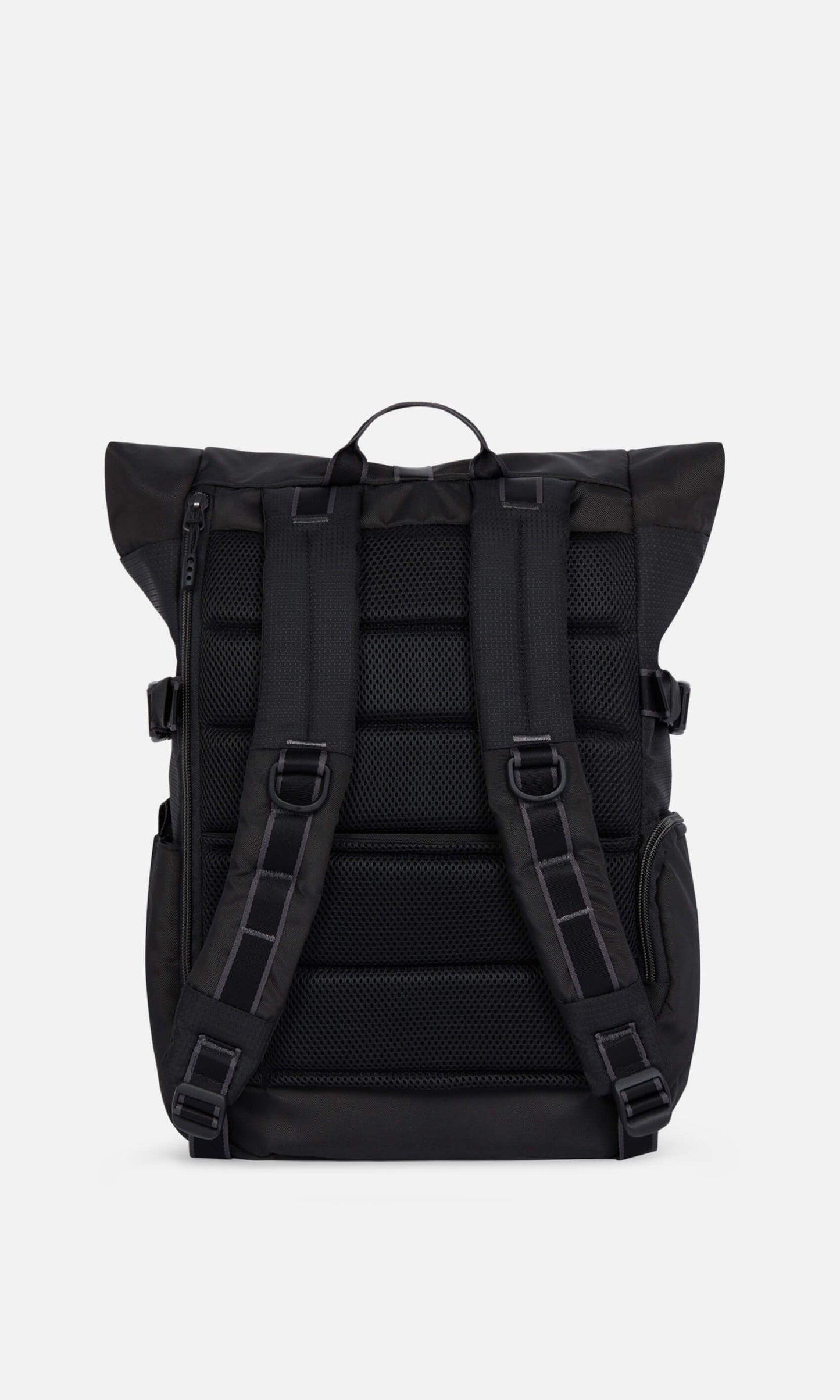 Bamburgh Roll Top Backpack in Black