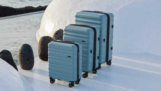 Antler Set of 3 Clifton Suitcases in Ocean blue colourway