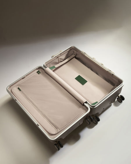 Trunk Luggage in Sandstone - Heritage Stripe