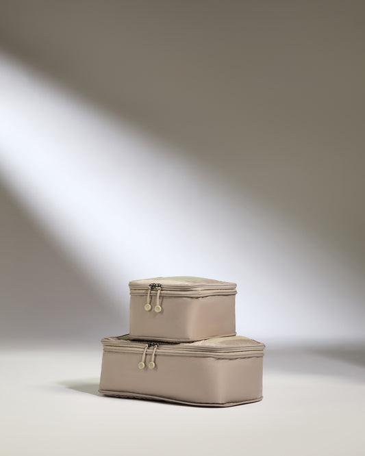 Packing Cubes in Taupe - Set of 2