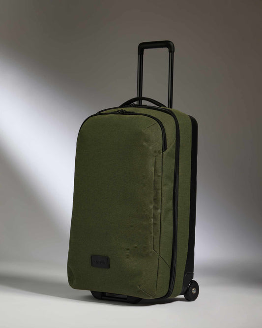 Antler Weave Wheeled Duffel in Olive Green