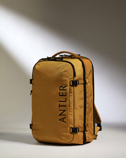 Discovery 60L Hybrid Duffle Backpack in Mustard Yellow