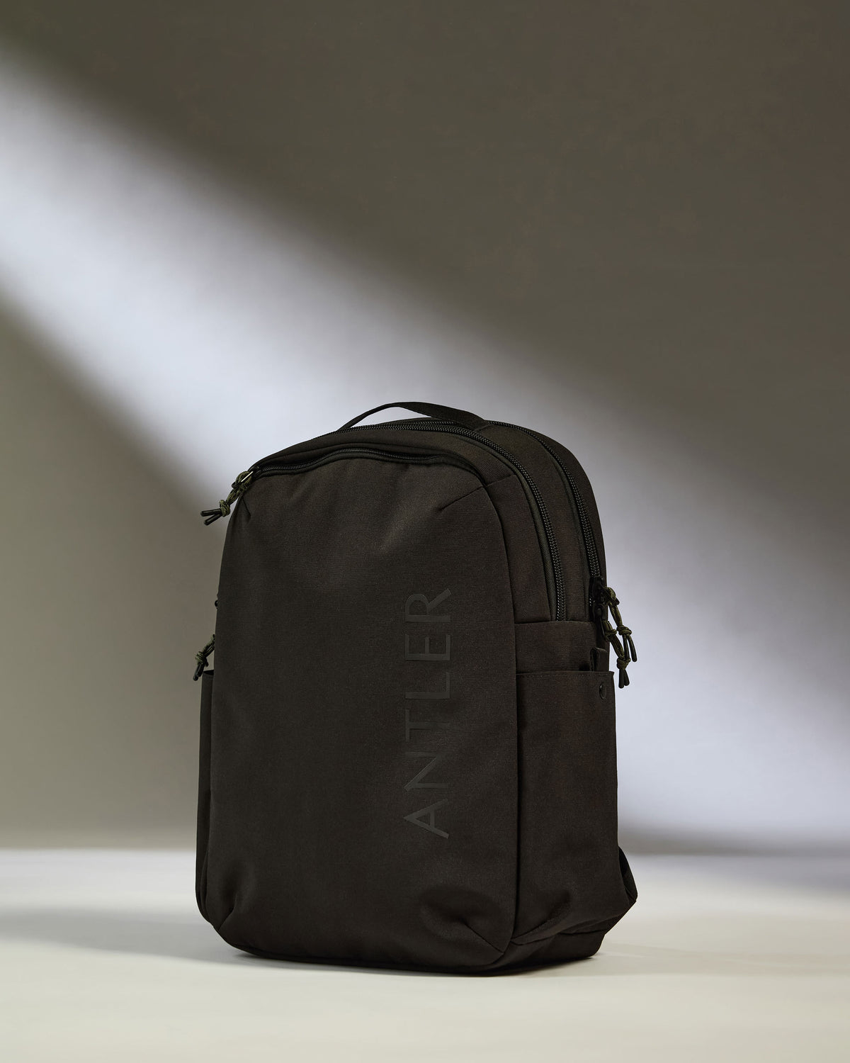 a black bag with a zipper