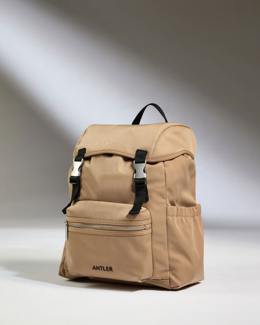 Icon Drawstring Backpack in Sand