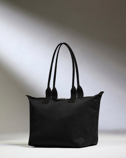 Icon Flat Pack Tote Bag in Black