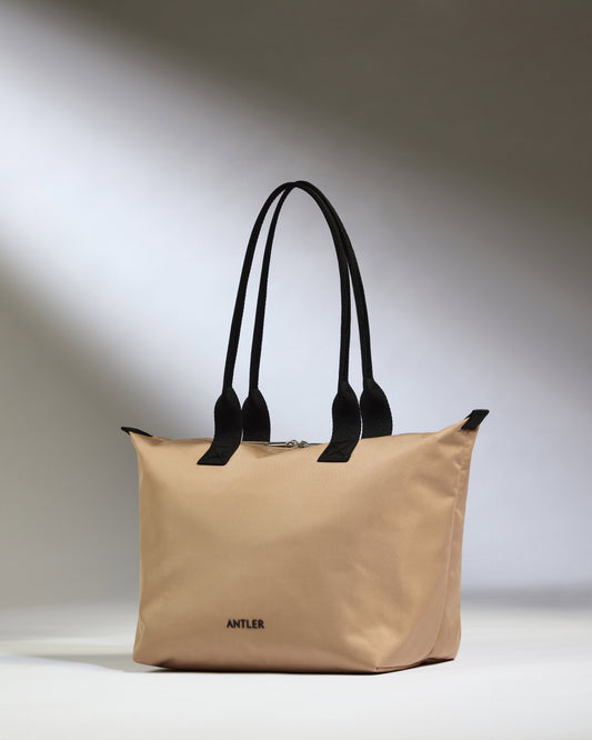 Icon Flat Pack Tote Bag in Sand
