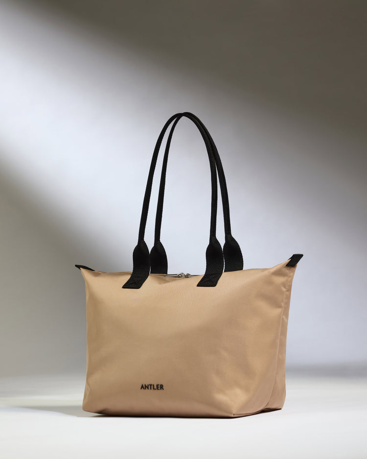 Icon Flat Pack Tote Bag in Sand