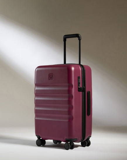 Large Carry-on Luggage in Heather Purple - Icon Stripe