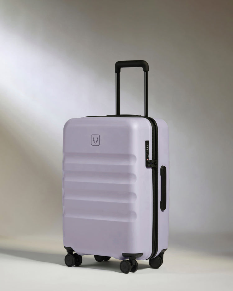 Large Carry-on Luggage in Meadow Purple - Icon Stripe