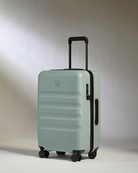 Icon Stripe Biggest Carry-On in Mist Blue