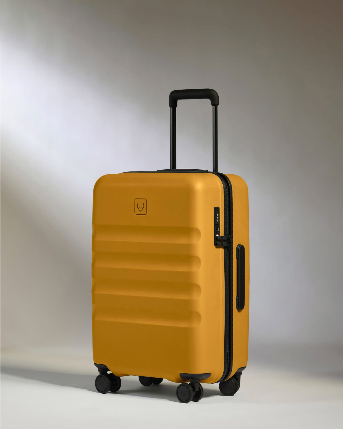 Large Carry-on Luggage Set in Mustard Yellow - Icon Stripe