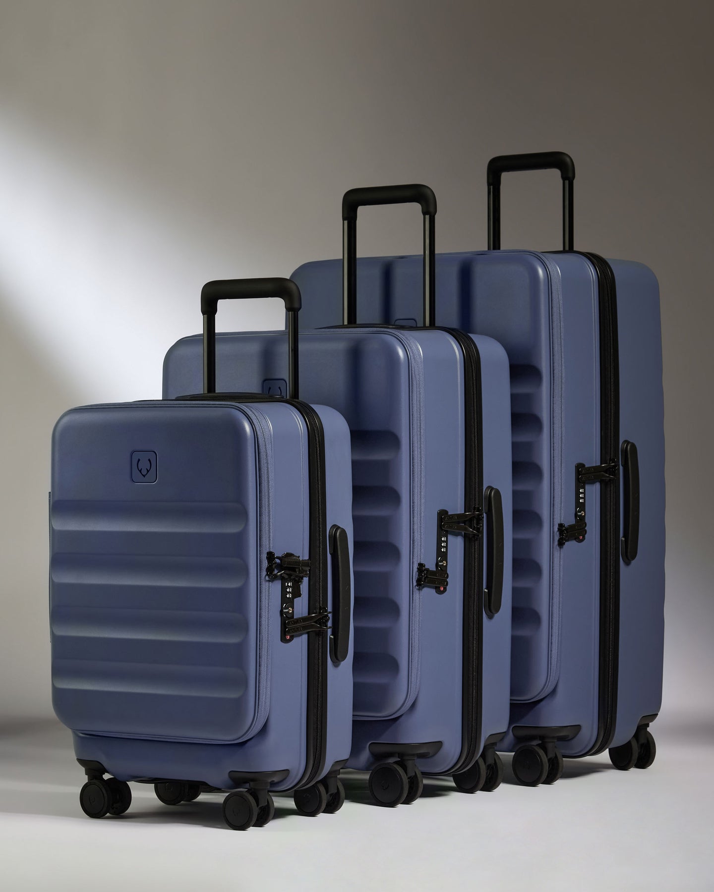 Dual Opening Luggage Set in Ocean Blue - Icon Stripe