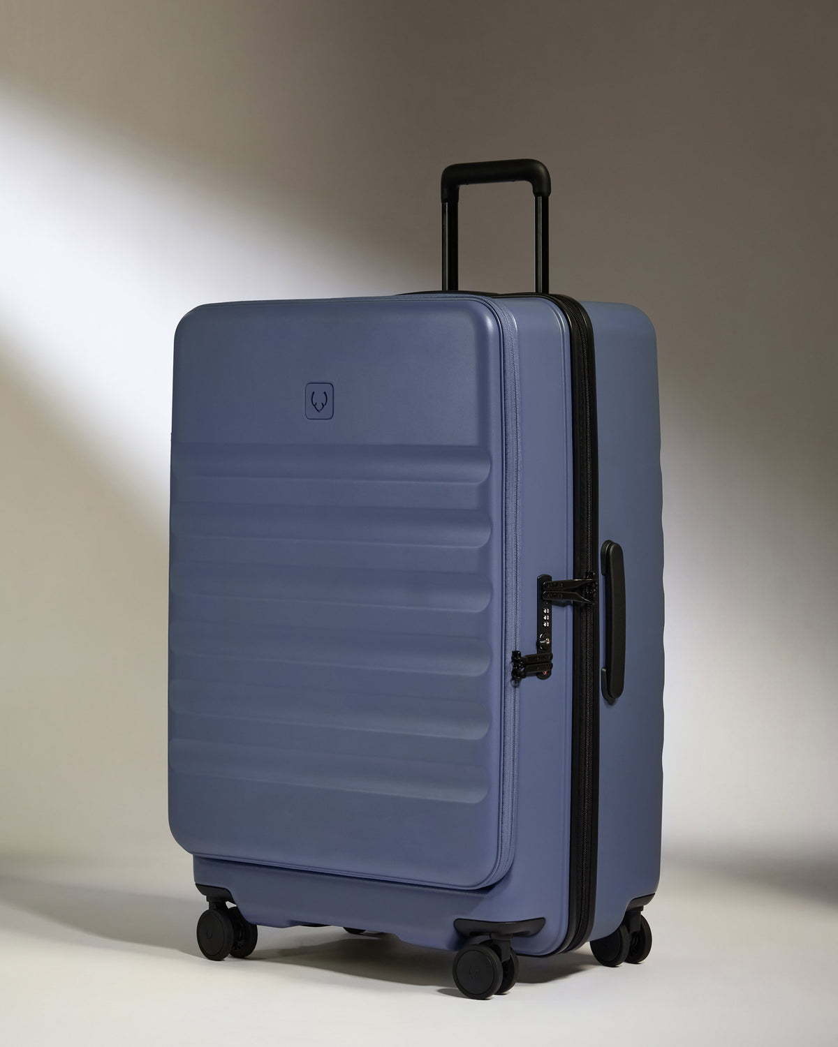 Dual Opening Large Luggage in Ocean Blue - Icon Stripe