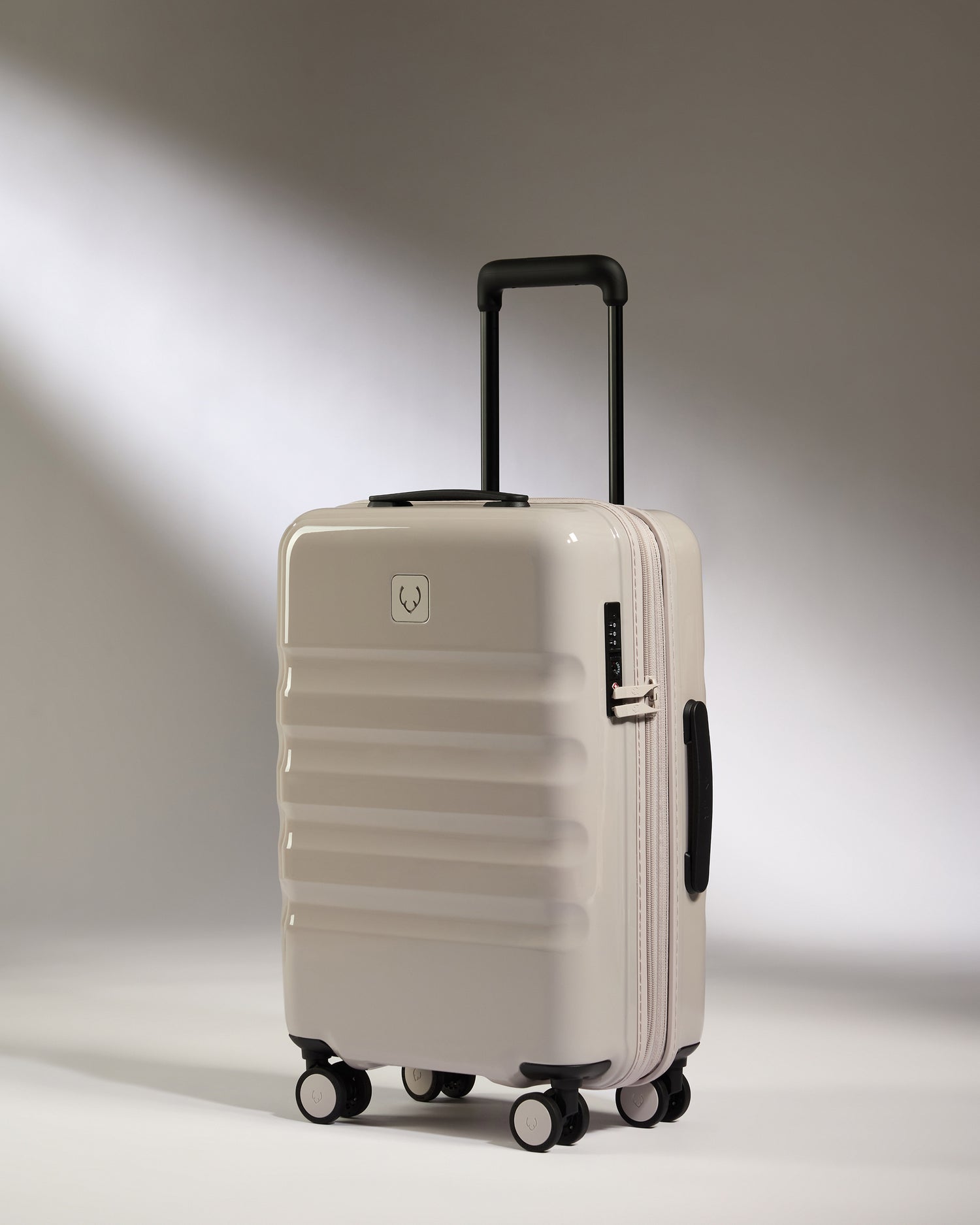 Expandable Carry-on Luggage in Taupe Gloss - Icon Stripe