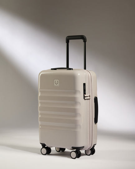 Expandable Carry-on Luggage in Taupe Gloss - Icon Stripe