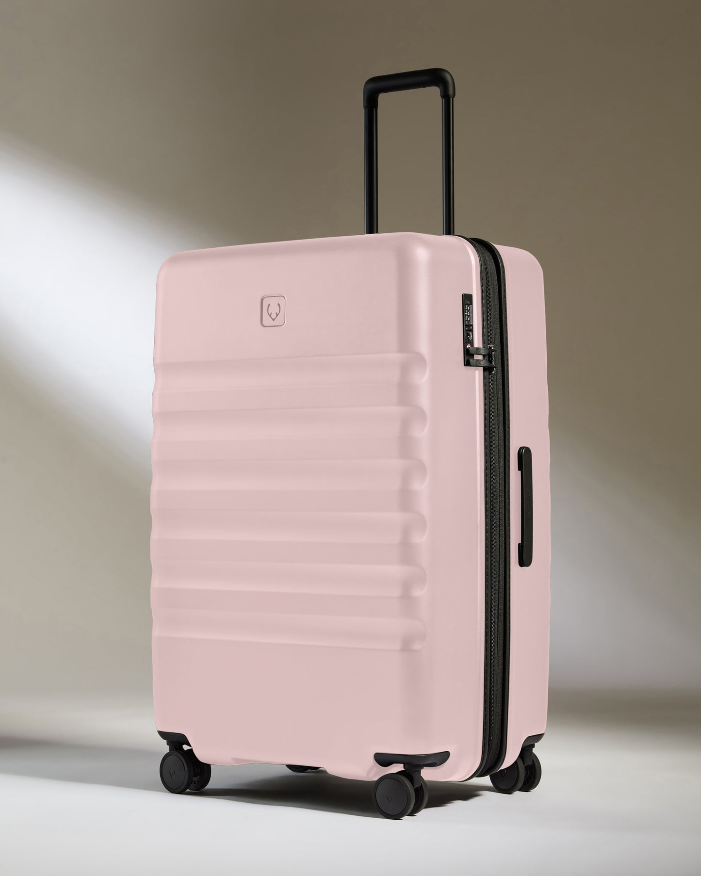 Icon Stripe Set with Biggest Carry-On in Moorland Pink