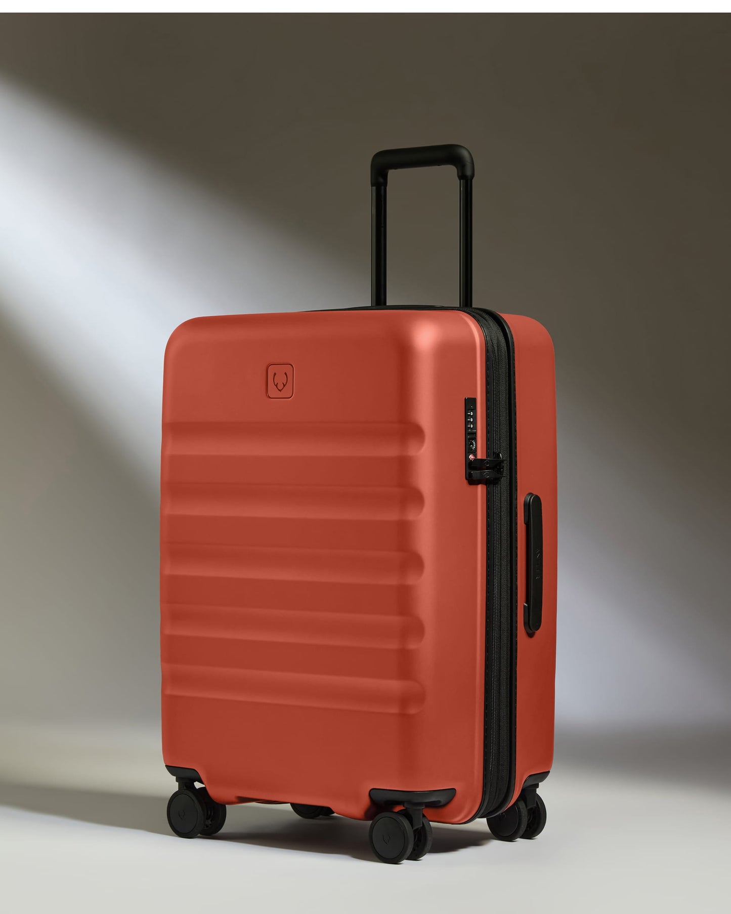 Expandable Carry-on Luggage Set in Buckthorn Red - Icon Stripe