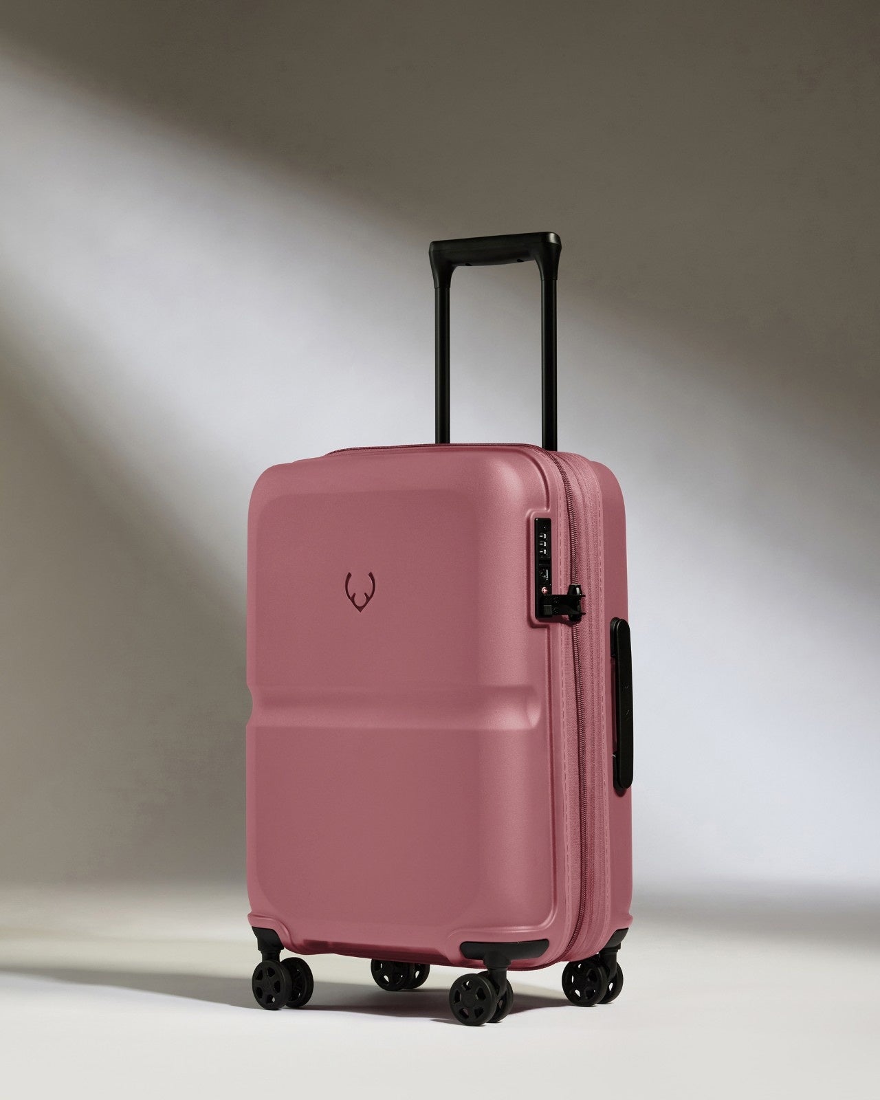Lightest Hard Shell Expandable Carry-on Luggage Set in Clay Pink - Single Stripe