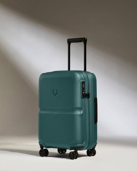 Expandable Carry-on Luggage in Marsh Blue - Single Stripe