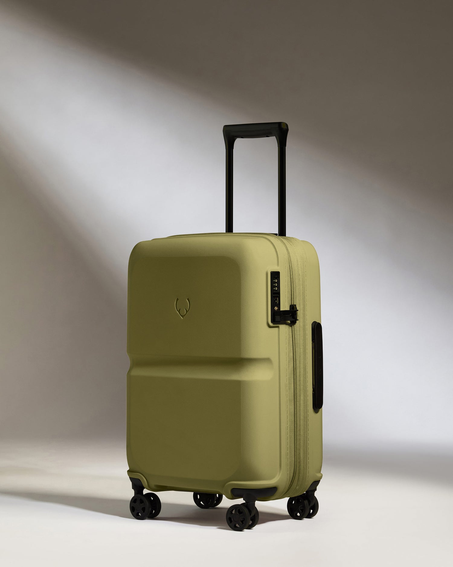 Expandable Carry-on Luggage in Reed Green - Single Stripe