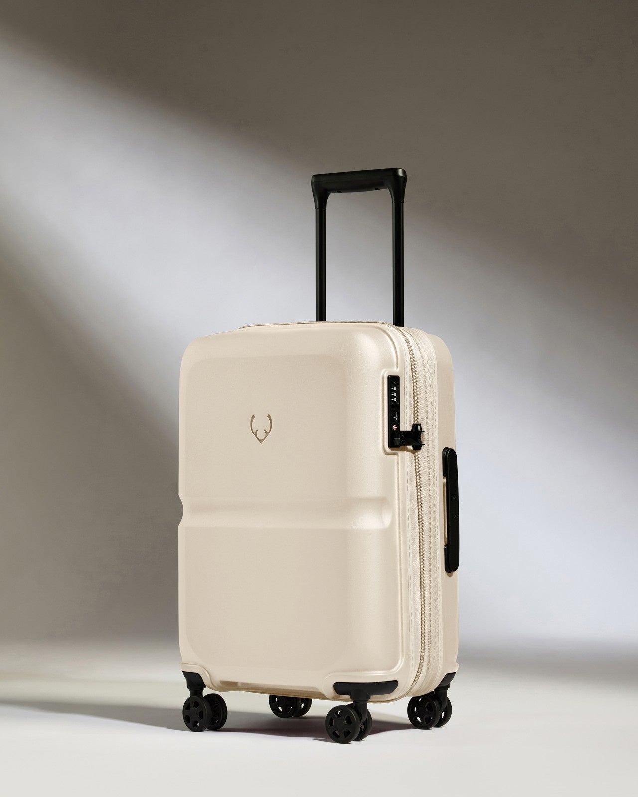 Expandable Carry-on Luggage in Warm Taupe - Single Stripe