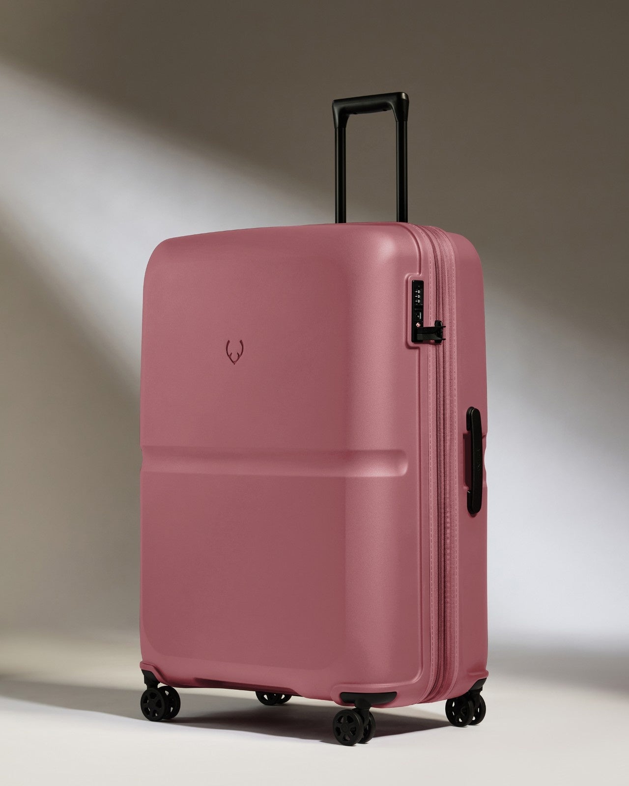 Lightest Hard Shell Expandable Carry-on Luggage Set in Clay Pink - Single Stripe