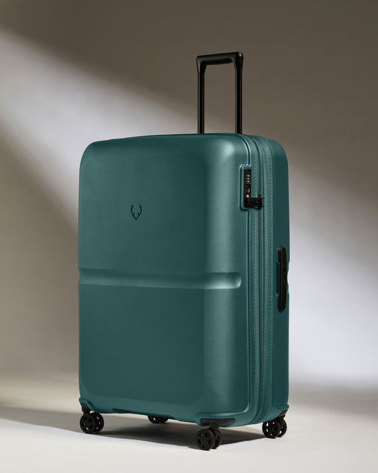 Large Luggage in Marsh Blue - Single Stripe