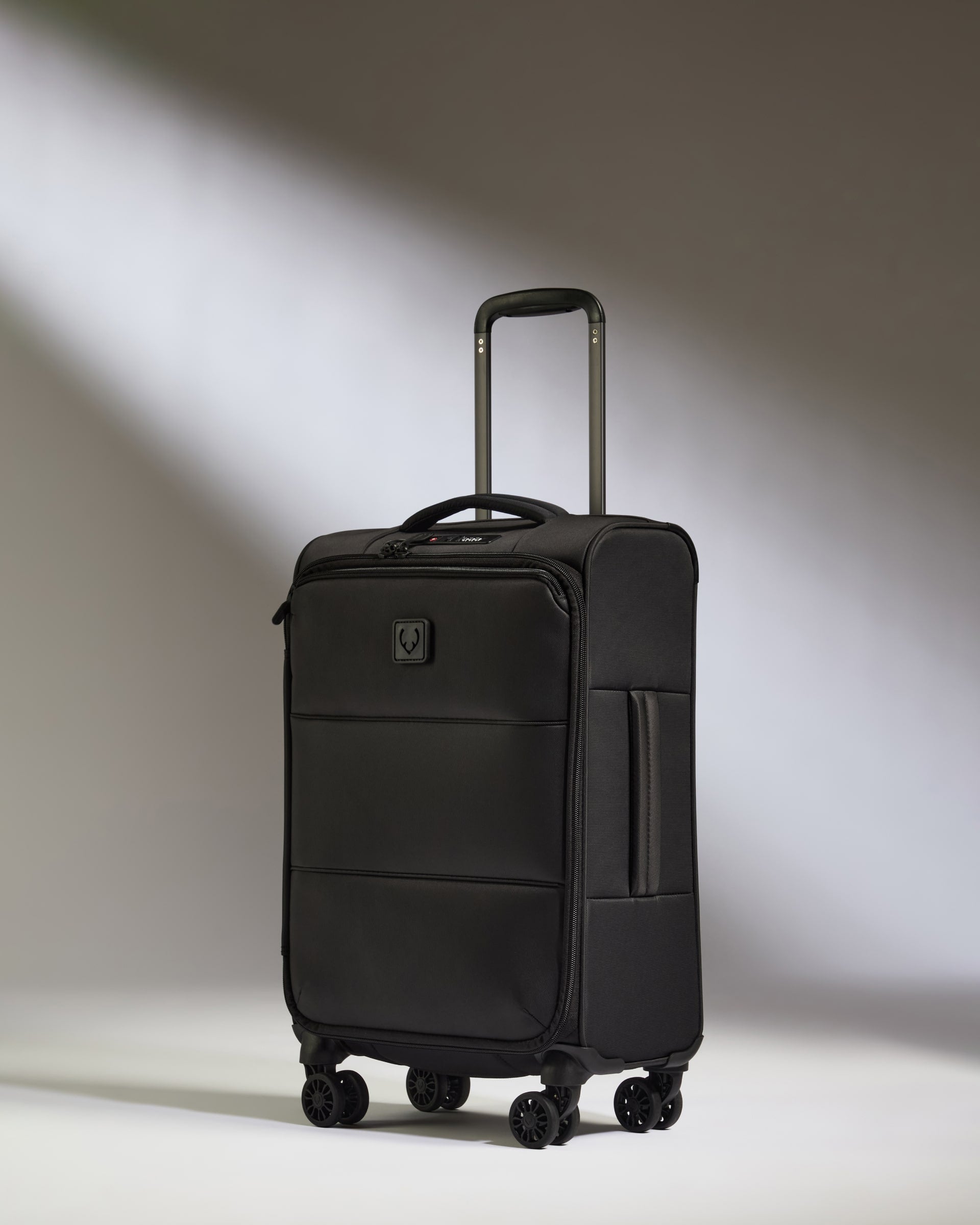 Lightest Expandable Carry-on Luggage in Black Soft Stripe
