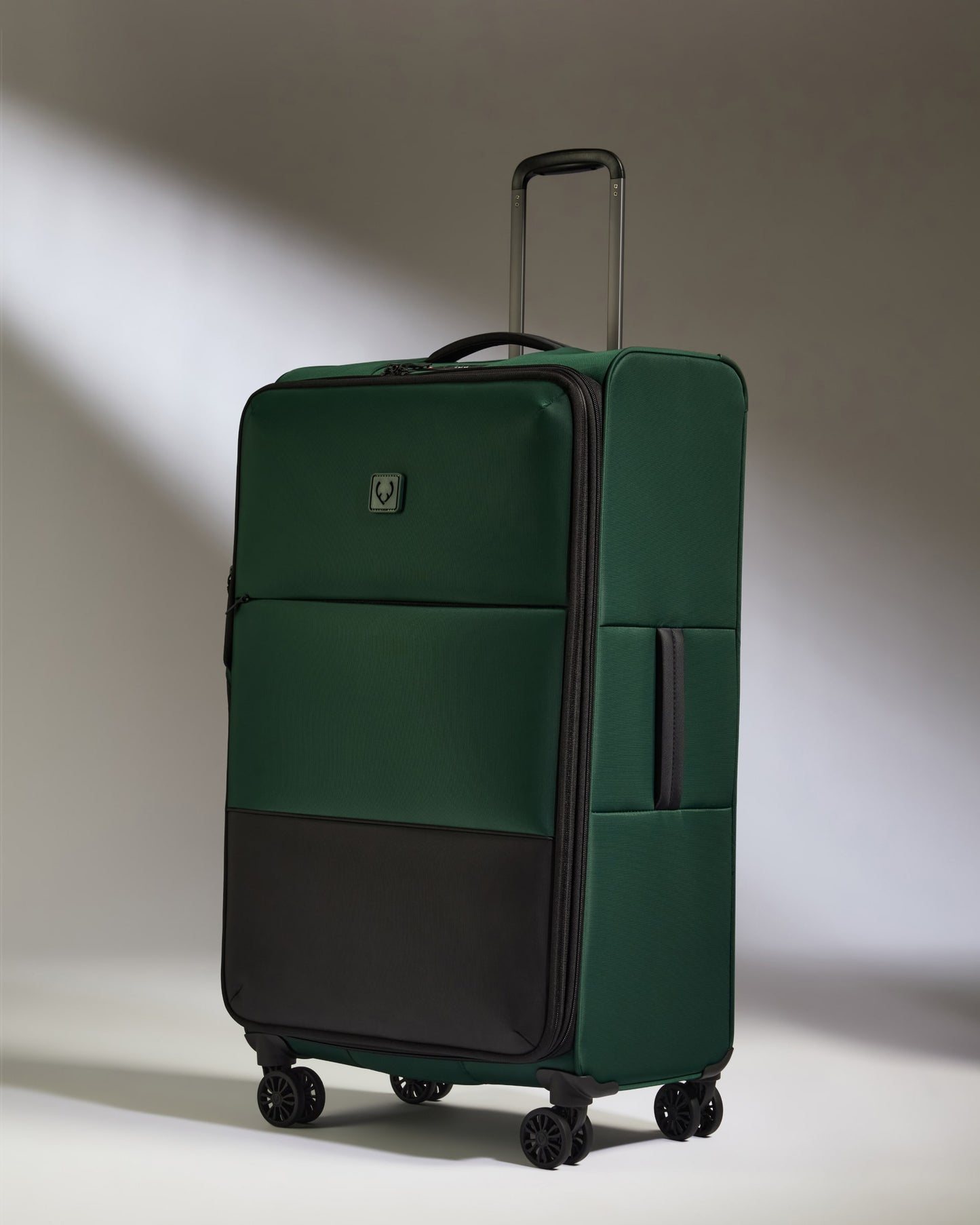 Lightest Expandable Carry-on Luggage Set in Antler Green - Soft Stripe 2.0
