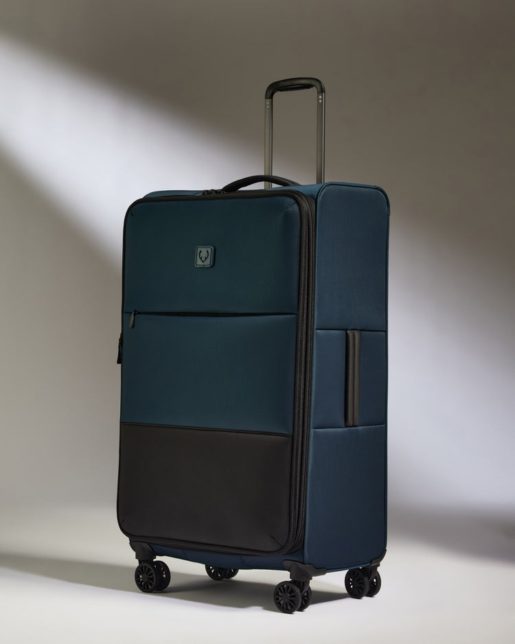 Review Caribbean Joe Carry On Luggage Collection - Designer Lightweight Softside Expandable Suitcase Durable 20 Inch Bag With 8 Rolling Spinner Wheels Light Blue Review Caribbean Joe Carry On Luggage Collection - Designer Lightweight Softside Expandable Suitcase Durable 20 Inch Bag With 8 Rolling Spinner Wheels Light Blue
