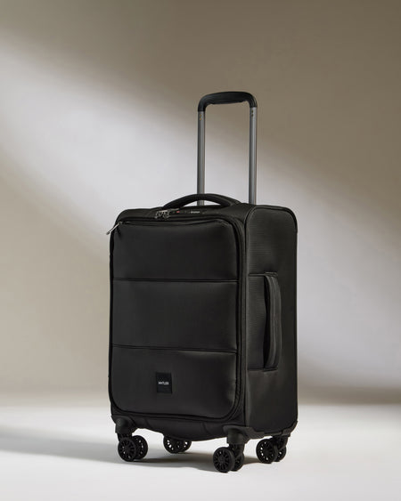 Soft Stripe Carry-On in Black
