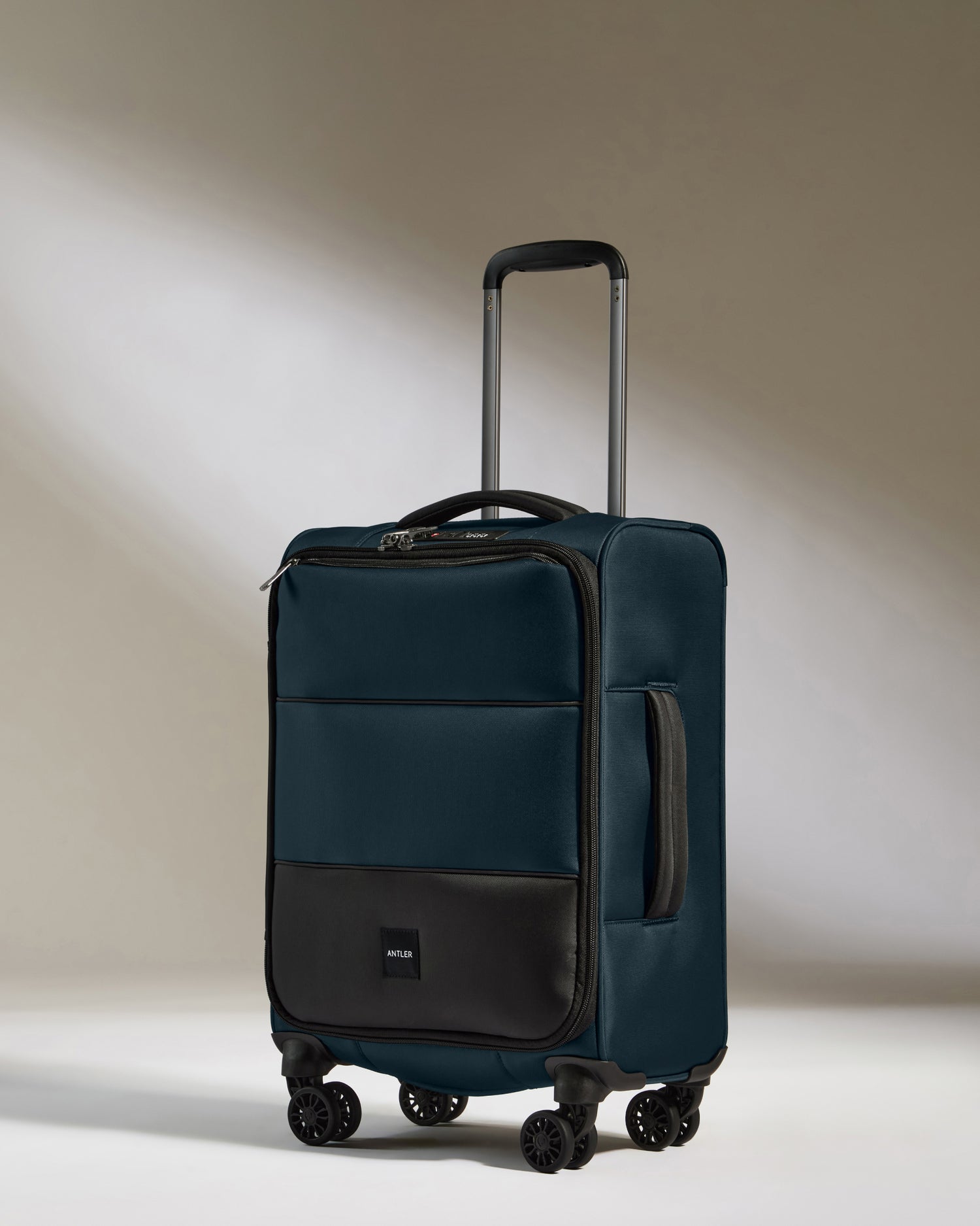 Lightest Carry-on Luggage in Navy - Soft Stripe | Soft Suitcase