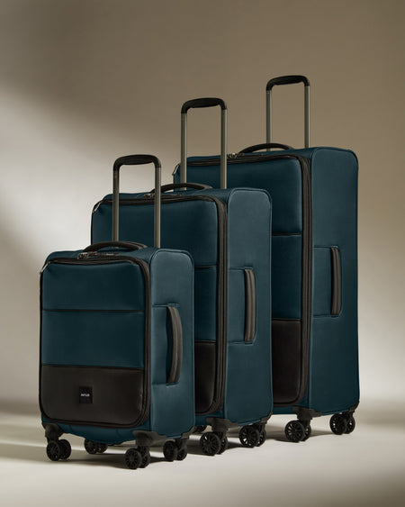 Lightest Luggage Set in Indigo - Soft Stripe