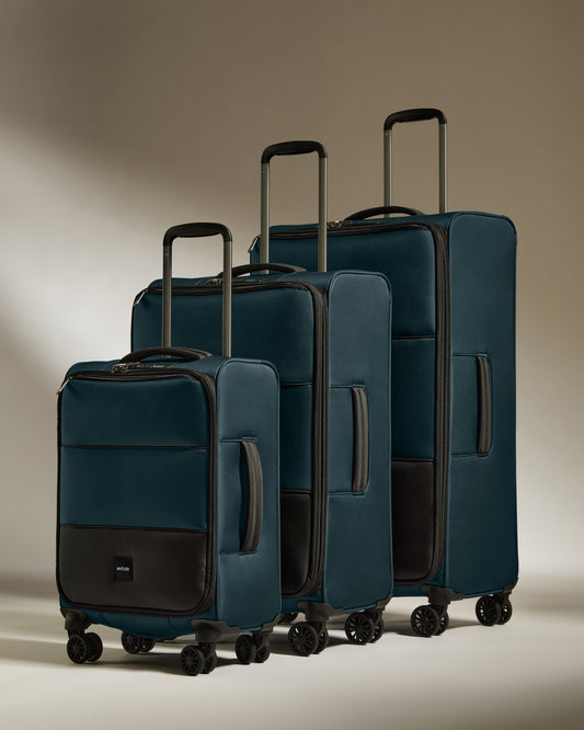Lightest Luggage Set in Indigo - Soft Stripe