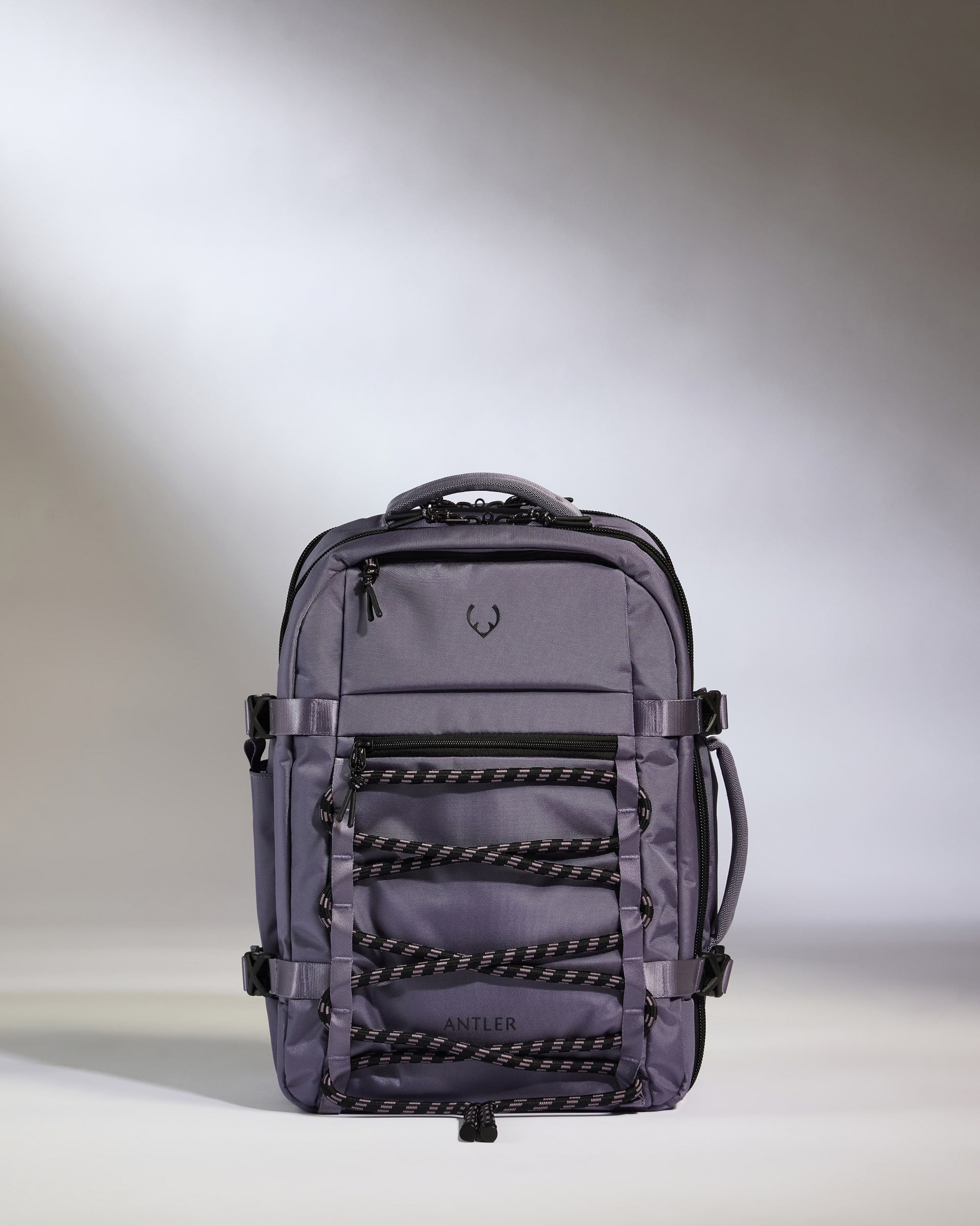 antler 43cm laptop backpack Discovery 45L in Black a padded laptop compartment protects your tech Antler backpack that fits laptop