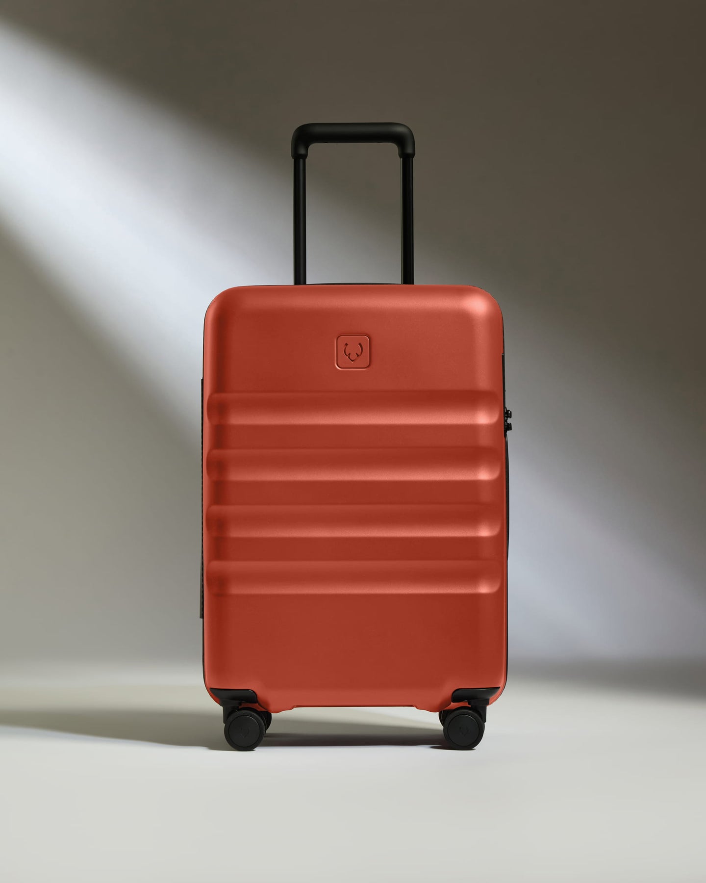 Large Carry-on Luggage in Buckthorn Red - Icon Stripe